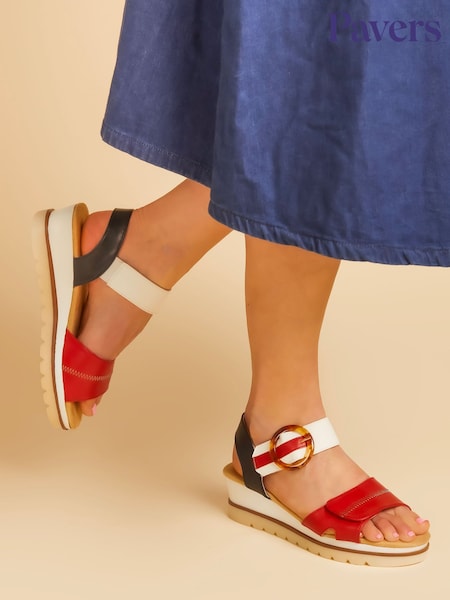Pavers Comfortable Wedge Heel Sandals (B77168) | £35