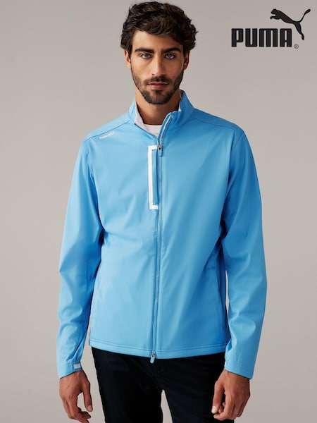 Puma Blue Golf Channel Softshell Mens Jacket (B77326) | £120