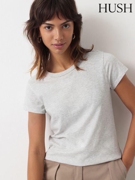 Hush Grey Slim Fit Crew T-Shirt (B77801) | £27