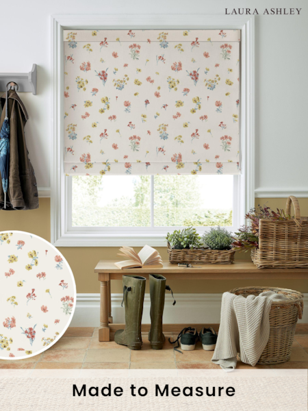 Laura Ashley Ochre Yellow Megan Made to Measure 100% Cotton Roman Blinds (B78007) | £79