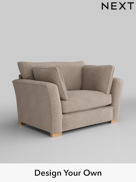 Chunky Chenille/Light Dove Heath Highback (B78026) | £850