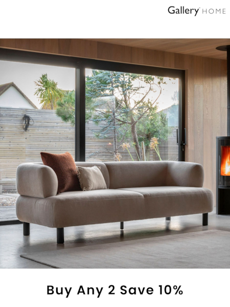 Gallery Home Cream Archway 3 Seater Sofa (B78048) | £1,598