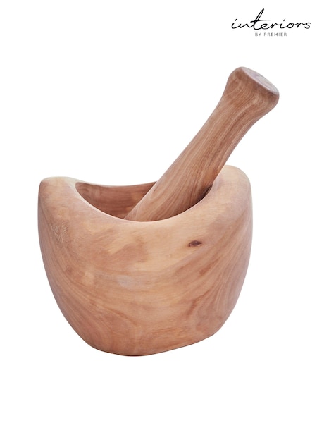 Interiors by Premier Natural Kora Mortar And Pestle (B78050) | £35