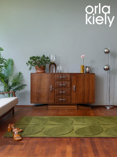 Orla Kiely Green Solid Stem Rug (B78287) | £365 - £975