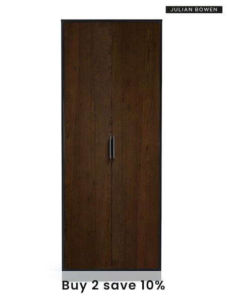 Julian Bowen Black Alba Double Wardrobe (B78446) | £365