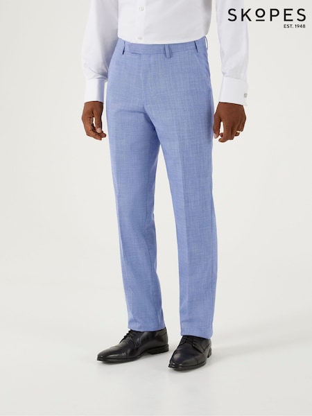 Skopes Sky Blue Tailored Fit Redding Suit: Trousers (B78753) | £59