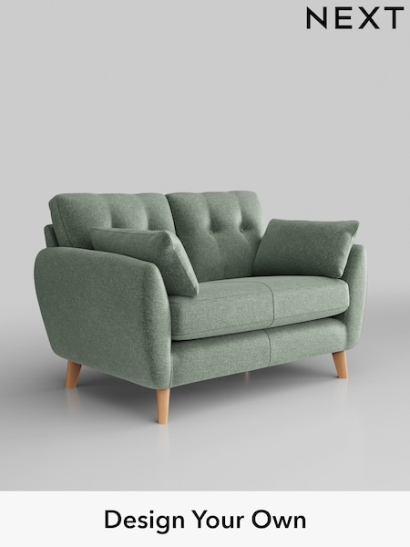 Plush Chenille/Mid Slate Teal Green Wilson Buttoned Back (B78944) | £850