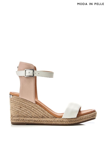 Moda in Pelle Phyllis Square Toe Two Strap Wedge Sandals (B79263) | £89