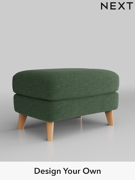 Fine Chenille Easy Clean/Mid Khaki Green Conway Relaxed Sit (B79509) | £425