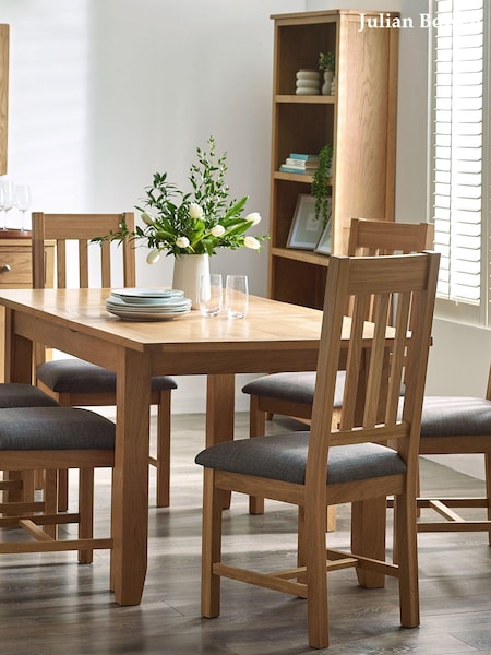 Julian Bowen Set of 2 Brown Mallory Dining Chairs (B79512) | £270