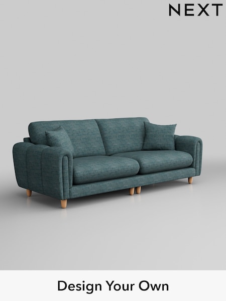 Boucle Weave Easy Clean/Dark Teal Green Odella (B79574) | £1,375