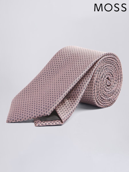 MOSS Pink Textured Tie (B79724) | £20
