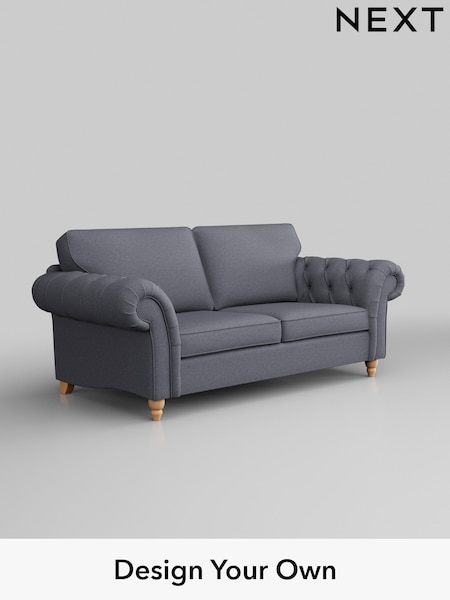 Tweedy Blend Easy Clean/Mid Slate Blue Gosford Highback Ii Deep Sit (B79993) | £1,499