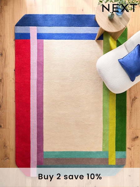 Multi Joy Border Rug (B80009) | £100 - £370
