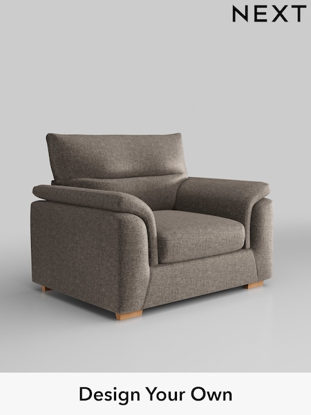 Plush Chenille/Mink Brown Hayden Highback (B80122) | £850