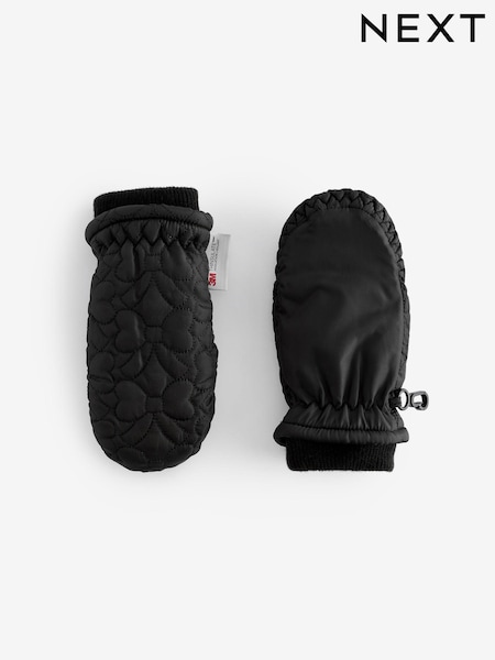 Black Bow Ski Mittens (3mths-6yrs) (B80348) | £8 - £9