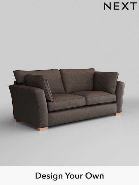 Monza Faux Leather Easy Clean/Peppercorn Brown Heath Highback (B80629) | £1,325