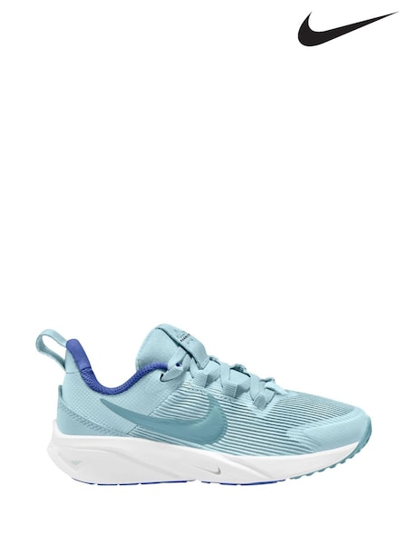 Nike Light Blue Junior Star Runner 4 Trainers (B80842) | £35