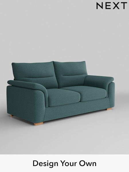 Chunky Chenille/Mid Teal Green Hayden Highback (B81202) | £1,225