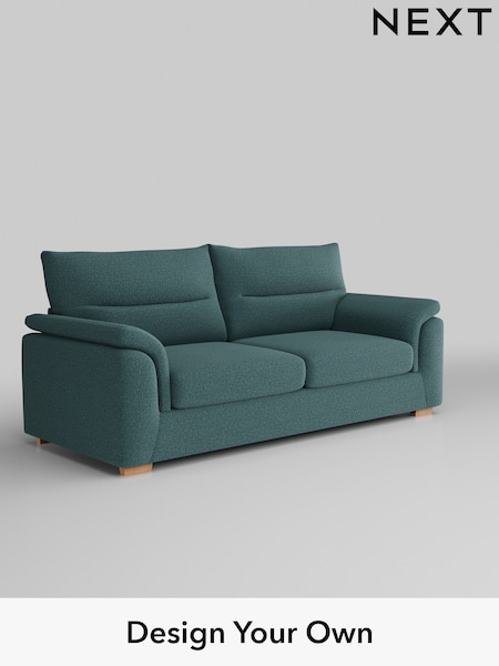 Chunky Chenille/Mid Teal Green Hayden Highback (B81202) | £1,325