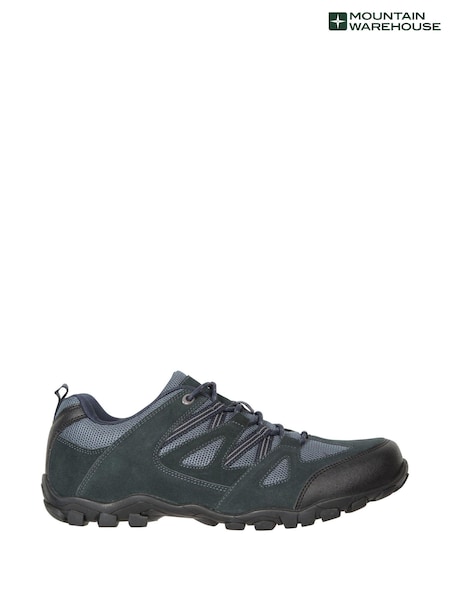 Mountain Warehouse Blue Mens Outdoor III Walking Shoes (B81510) | £37