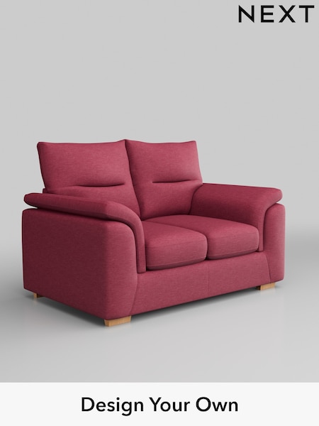 Fine Chenille Easy Clean/Mid Raspberry Pink Hayden Highback (B81539) | £1,025
