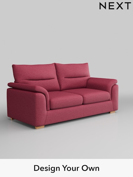 Fine Chenille Easy Clean/Mid Raspberry Pink Hayden Highback (B81539) | £1,225