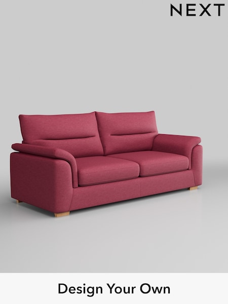 Fine Chenille Easy Clean/Mid Raspberry Pink Hayden Highback (B81539) | £1,325