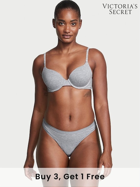 Victoria's Secret Grey Heather Thong Knickers (B81643) | £9