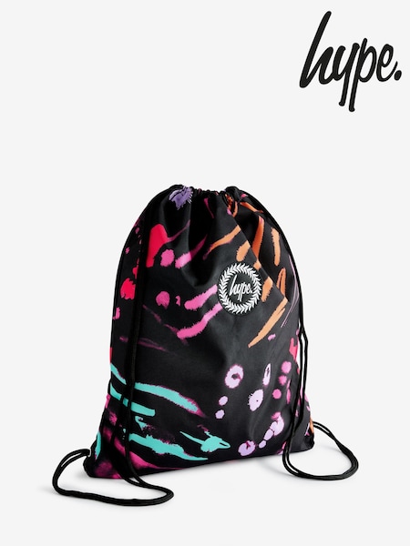 Hype. Scratch Black Drawstring Bag (B81964) | £12