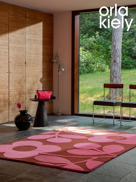 Orla Kiely Pink Sprig Stem Rug (B82021) | £365 - £975