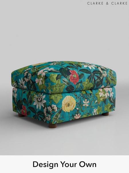 Passiflora/Kingfisher Blue Erik By Clarke And Clarke (B82587) | £399