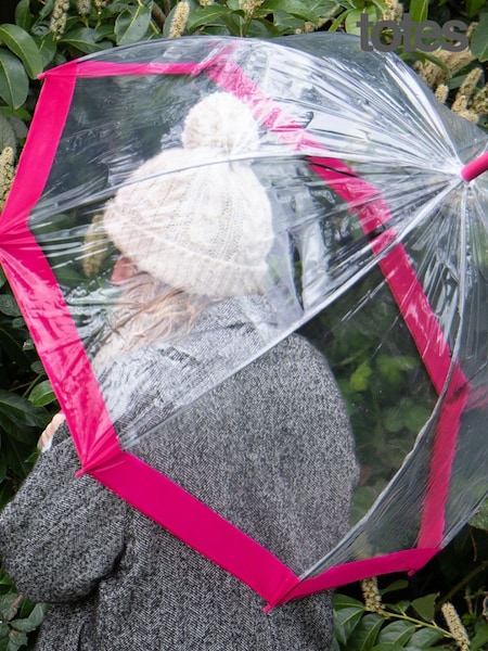 Totes Pink PVC Dome Umbrella (B82664) | £25