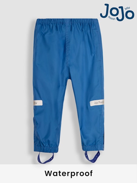 JoJo Maman Bébé Cobalt Blue Pack-Away Waterproof Trousers (B82761) | £22.50 - £23.50
