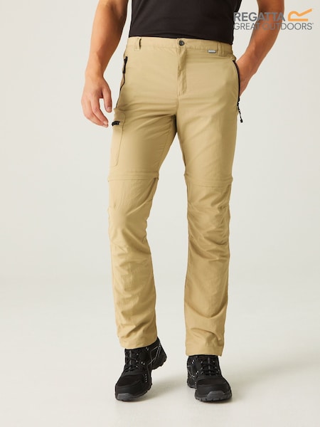 Regatta Natural Mens Leesville II Zip Off Trousers (B83228) | £42