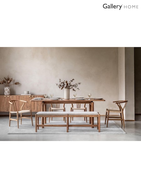 Gallery Home Natural Elvan Dining Bench (B83277) | £464