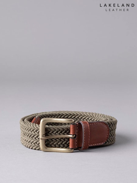 Lakeland Leather Green Greythwaite Braided Belt (B83404) | £35