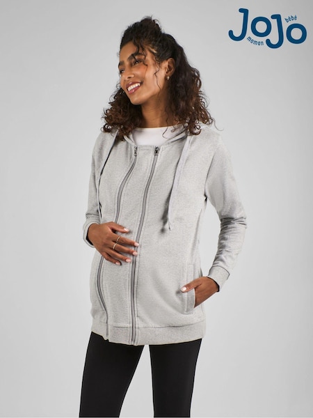 JoJo Maman Bébé Marl Grey 3-In-1 Hoodie (B83428) | £45