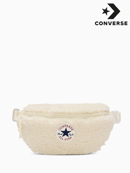 Converse Cream Sherpa Winter Sling Pack Bag (B83486) | £30