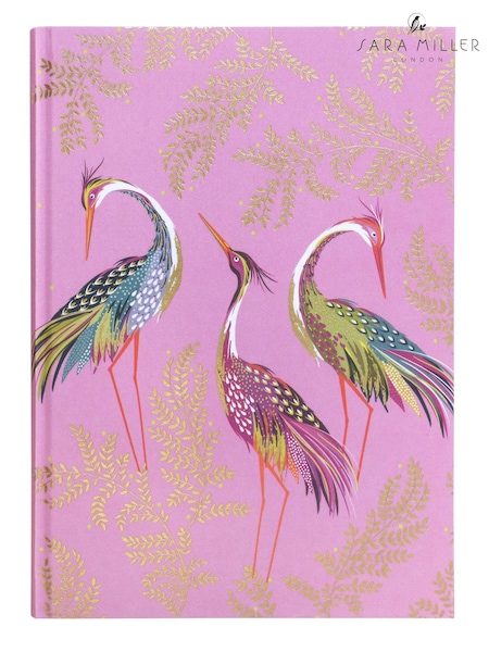 Sara Miller Purple Haveli Garden A5 Fabric Journal (B84134) | £23