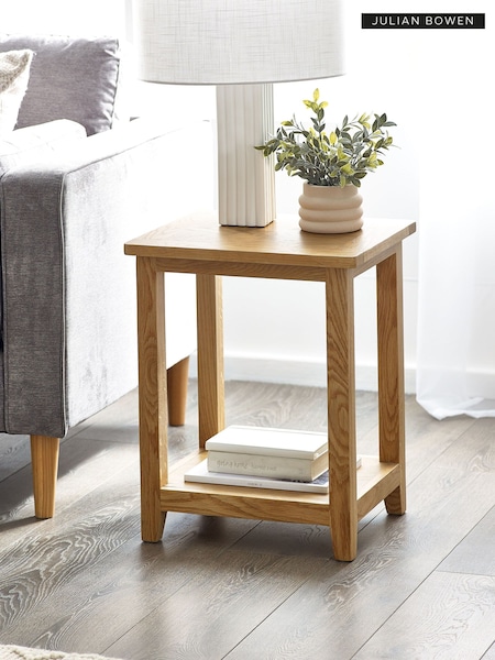 Julian Bowen Brown Mallory Lamp Table (B84177) | £160