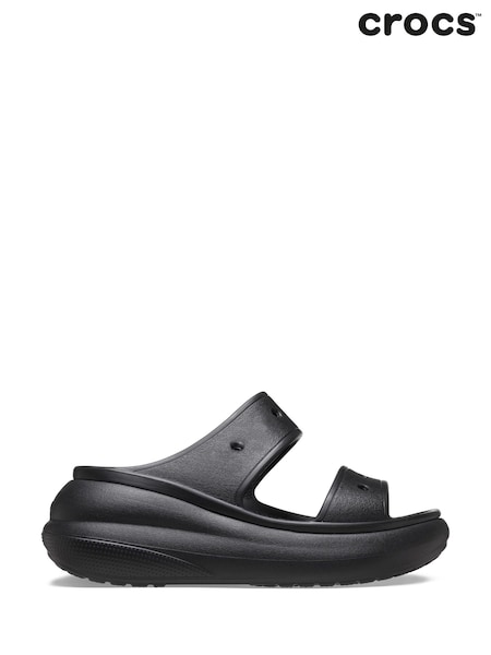 Crocs Black Classic Crush Sandals (B84192) | £50