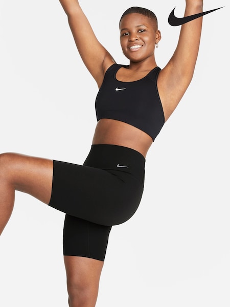 Nike Black Zenvy Gentle Support High-Waisted 8 Cycling Shorts (B84198) | £60