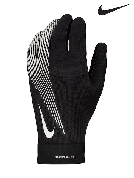 Nike Black/chrome Academy Therma-FIT Football Gloves (B84443) | £28