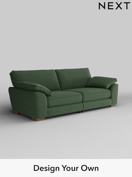 Fine Chenille Easy Clean/Mid Khaki Green Stamford Grand Relaxed Sit (B84731) | £1,799