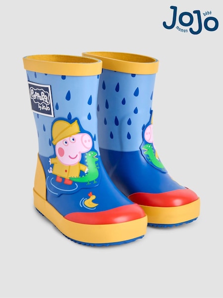 JoJo Maman Bébé Blue George Pig Wellies (B85333) | £25.50 - £27.50