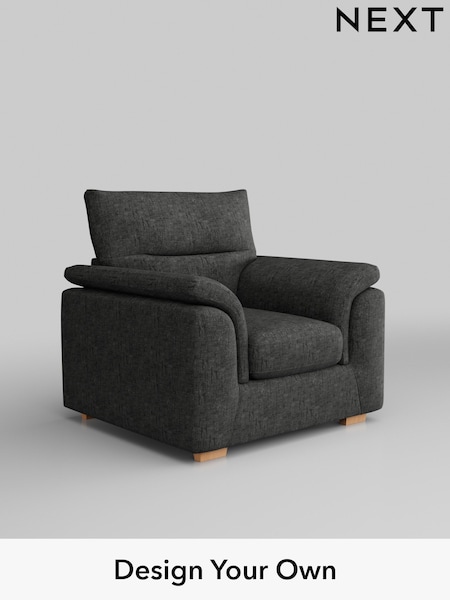 Boucle Weave Easy Clean/Charcoal Grey Hayden Highback (B85481) | £650