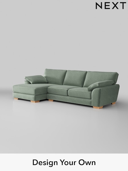 Plush Chenille/Mid Slate Teal Green Stamford Grand Relaxed Sit (B85673) | £2,550