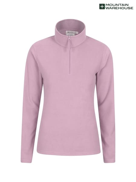 Mountain Warehouse Pink Womens Camber Half Zip Fleece (B85943) | £25