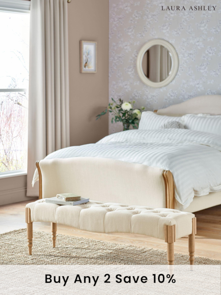 Laura Ashley Carlow Natural Sarsden Bench (B86003) | £250